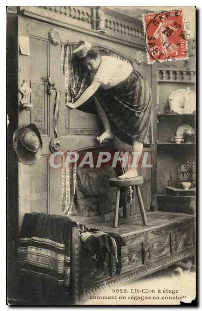 Letto al piano superiore — Come tornare a letto — n°3923 - Recto