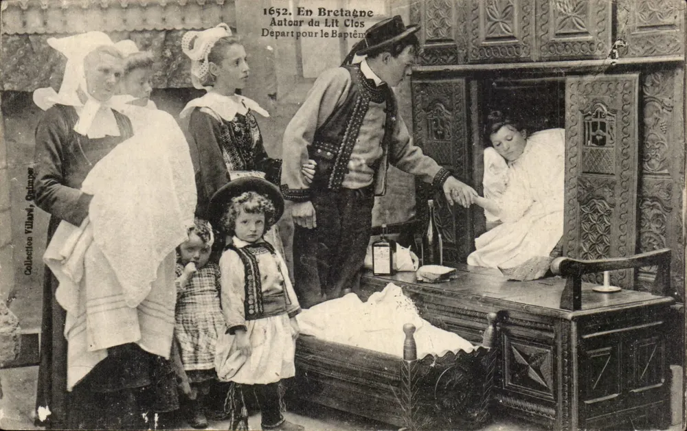 Abreise zur Taufe — In der Bretagne — Collectie Villaret, Quimper - Vorderseite
