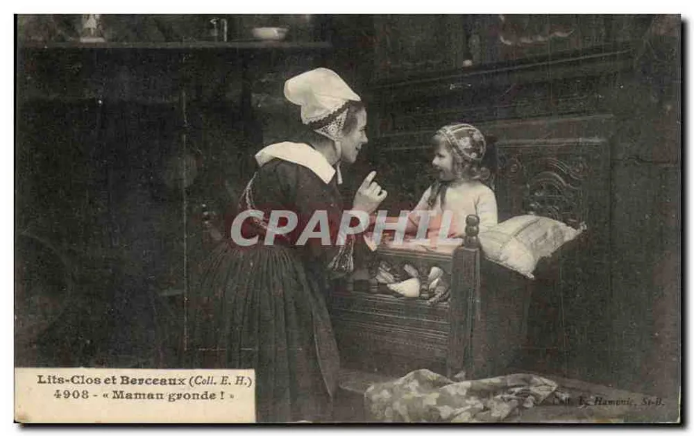 Lits-Clos e Berceaux — « Maman gronde ! » — Coll. E. H. / Coll. E. Haméni, Sr-B. - Frente