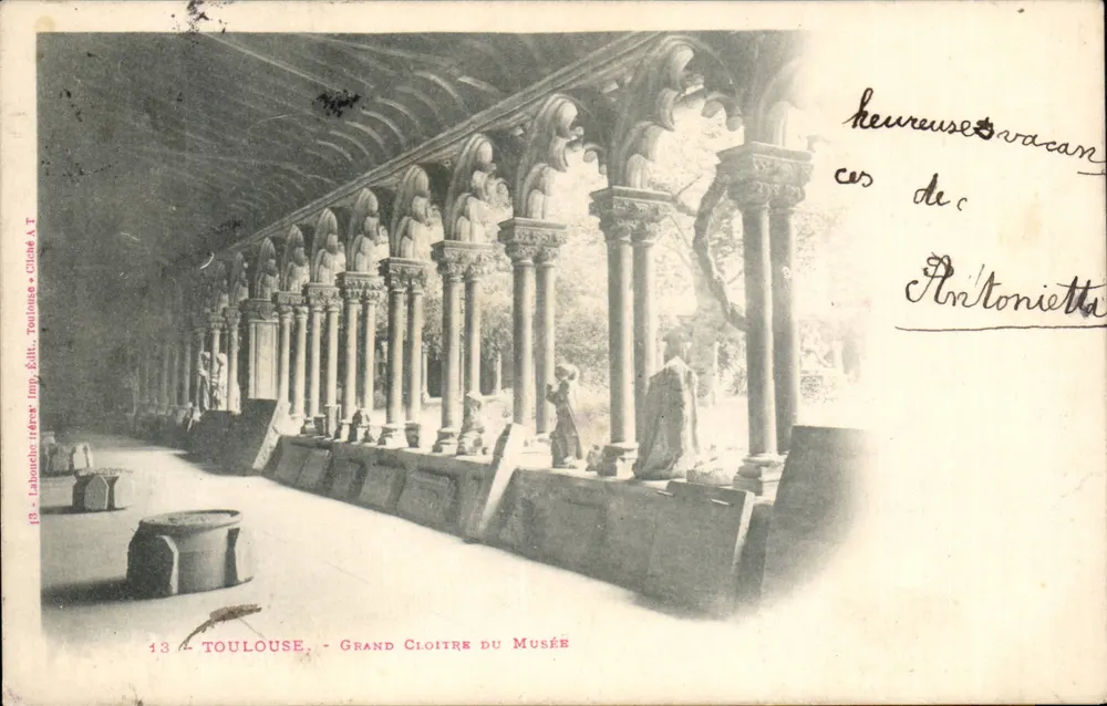 Toulouse - Grand Cloître do Museu — Labourse Frères, Imp. Ed. Toulouse, n°13 - Frente