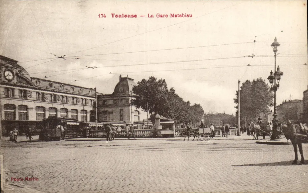 Toulouse — A Estação Matabiau — Foto Merlin, n°174 - Frente