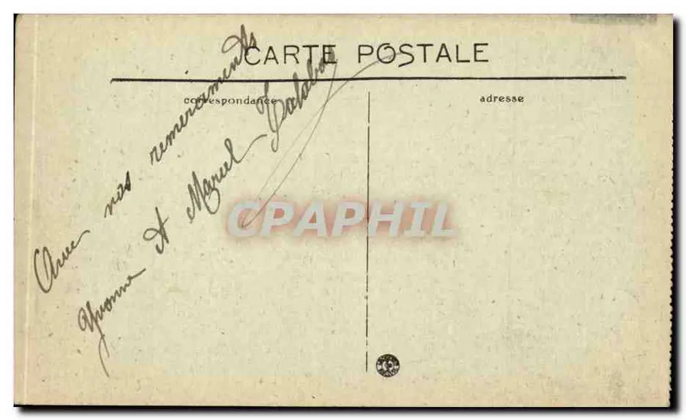 Toulouse — A Estação — L.M. - Verso