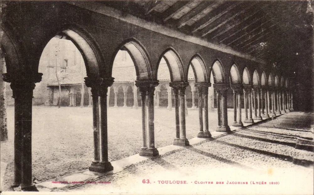 Toulouse - Cloître dos Jacobinos (Lycée 1810) - Frente
