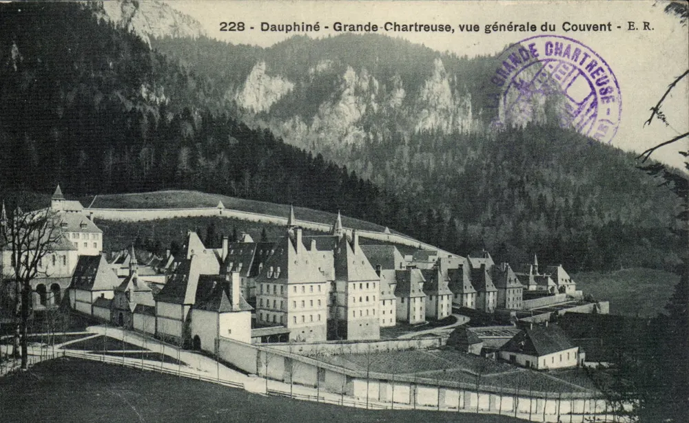 Dauphiné - Grande-Chartreuse, vista geral do Convento — E.R. n°228 - Frente