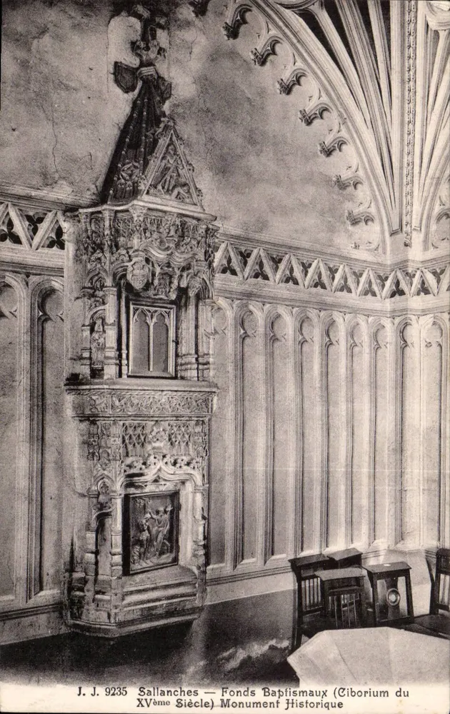 Sallanches — Taufbecken (Ciborium des 15. Jahrhunderts) — Historisches Monument - Vorderseite