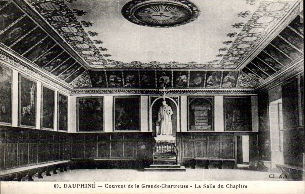 Dauphiné — Kloster der Grande-Chartreuse — Die Kapitelstube - Vorderseite
