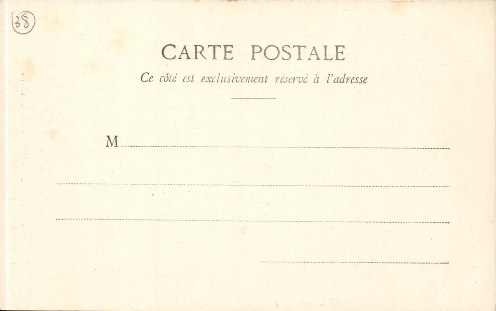 Vizille - O Monumento do Centenário — editor L. Pons, Grenoble, n°10 - Verso