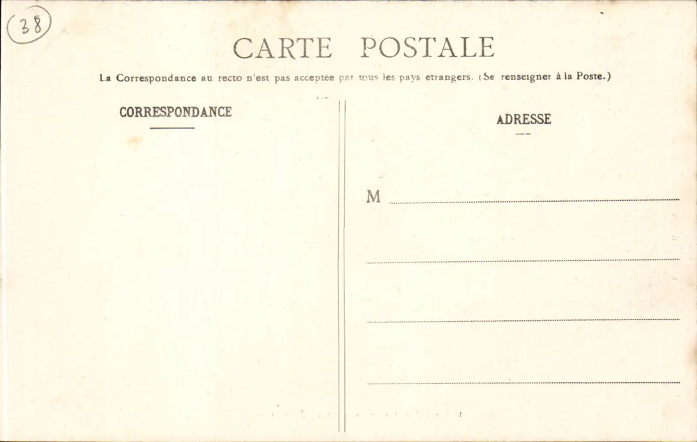 O Castelo de Vizille — Dauphiné — Cliatt J. G. - Gall L. P. Grenoble - Verso