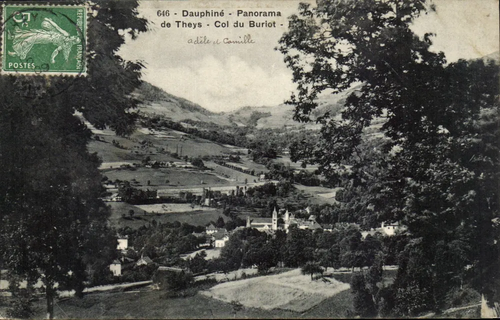 Dauphiné - Panorama de Theys - Col du Buriot - Adèle e Camille - Frente