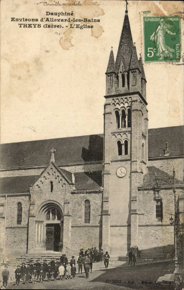 Théys (Isère) — Die Kirche — Camille Adèle, n°2088, Grimal, Lumière - Vorderseite