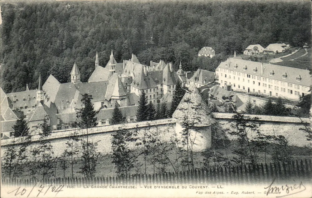 A Grande Chartreuse — Vista geral do convento — Eug. Robert — Grenoble - Frente
