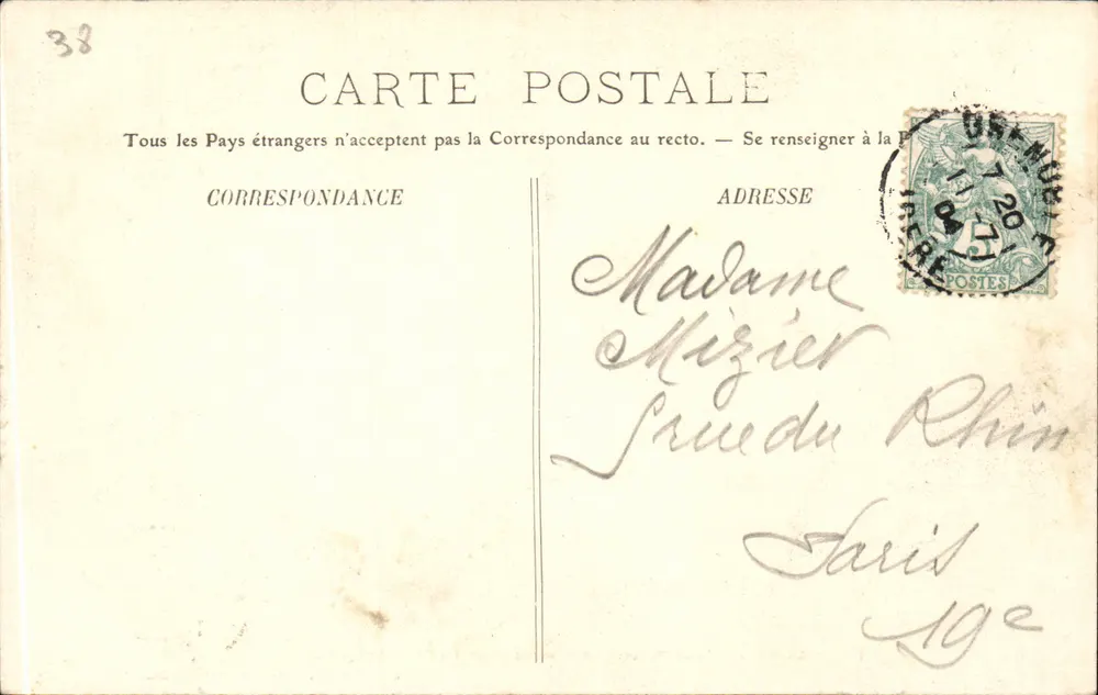 A Grande Chartreuse — Vista geral do convento — Eug. Robert — Grenoble - Verso