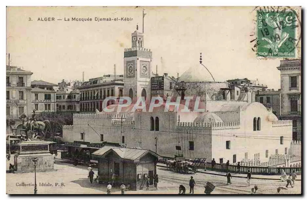 Alger — Ansicht der Djemaa-el-Kébir-Moschee — Collection Idéale, P.S. - Vorderseite