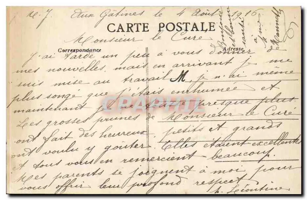 Les Gâtines (M.-et-L.) - La Grande-Rue — Imp. Freulon, Beaupréau, n°954 - Reverso