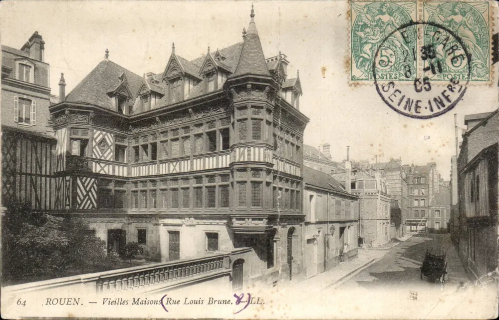 Rouen — Vieilles Maisons (Rue Louis Brune) — Éditeur : LL. - Vorderseite