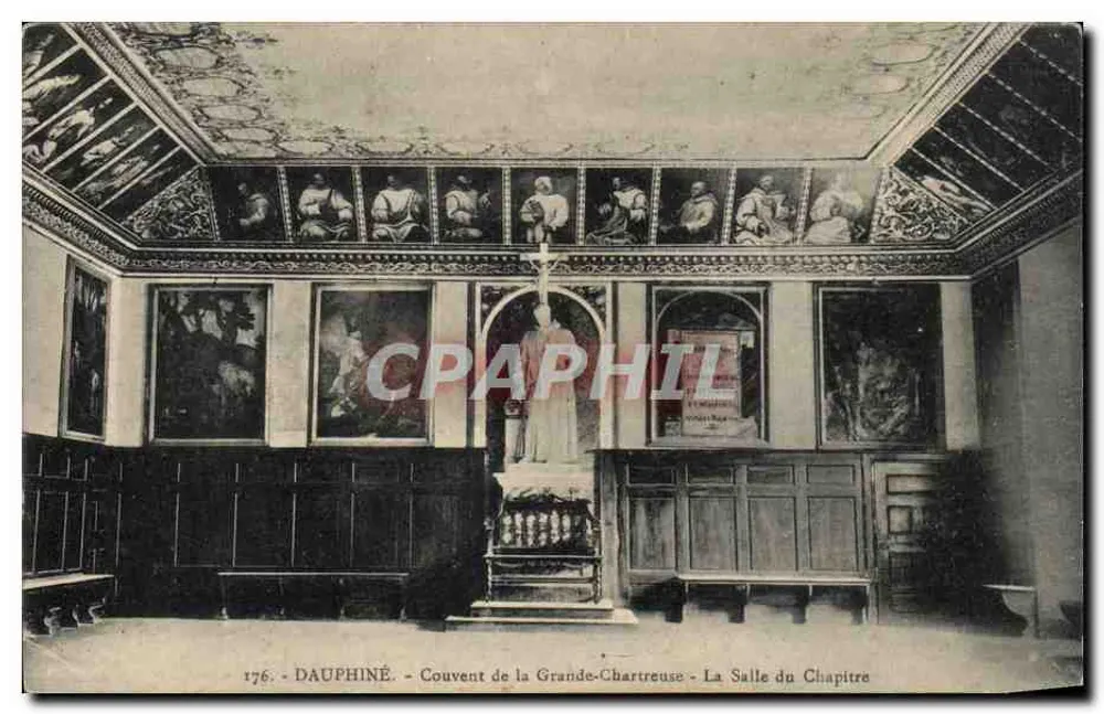 Dauphiné - Kloster der Grande-Chartreuse - Die Kapitelhalle - Vorderseite