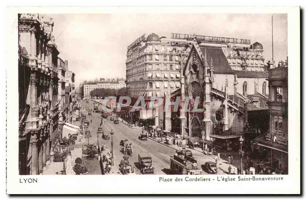 Lyon - Place des Cordeliers - Die Kirche Saint-Bonaventure - Vorderseite