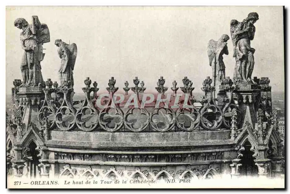 Orléans — Die Spitze der Kathedralenturm — ND. Fot. - Vorderseite