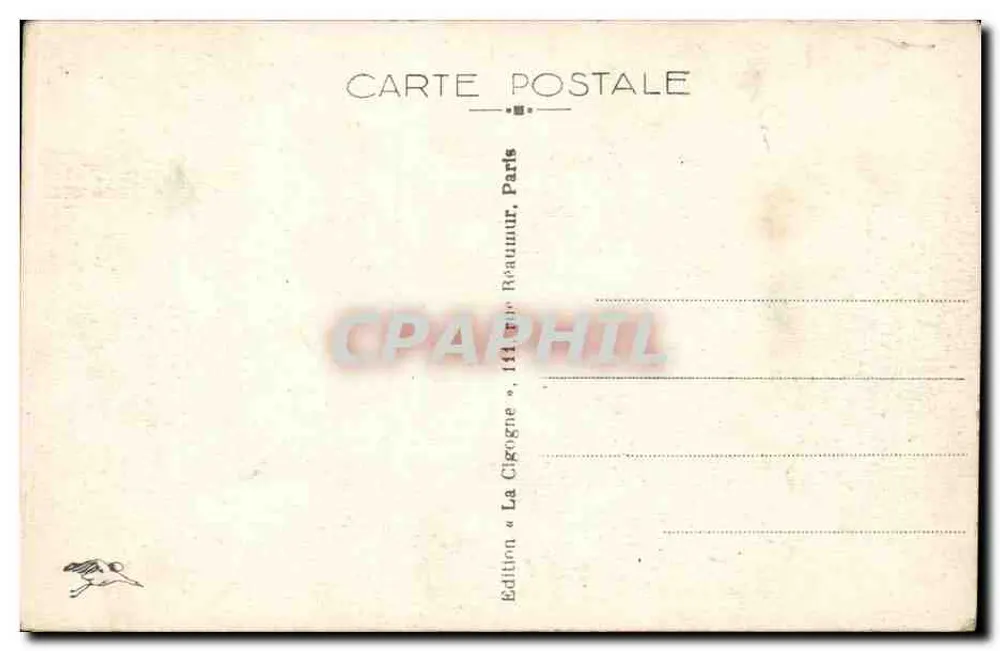 Orléans — A Estação — Edição « La Cigogne » - Verso