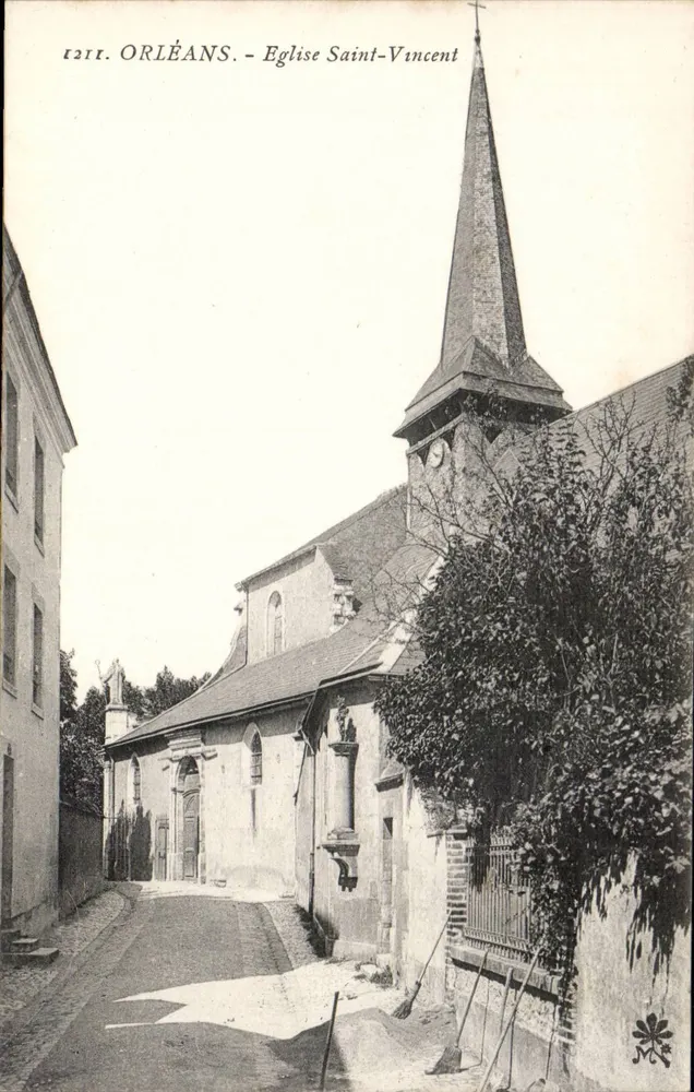 Orléans - Igreja de São Vicente — editor desconhecido, n° de série 1211 - Frente