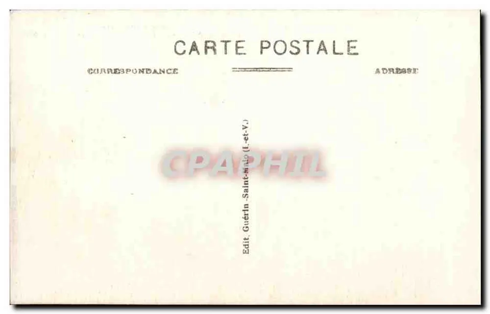 Costa de Esmeralda - O Túmulo de Châteaubriand - G.F. - 1186 bis - Verso