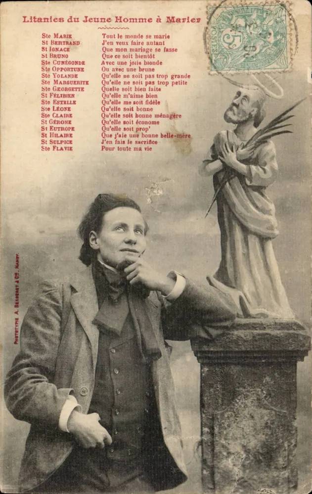 Litanien des jungen Mannes, der heiraten will — Vorwort A. Blignard & Cie, Nr. 123 - Vorderseite
