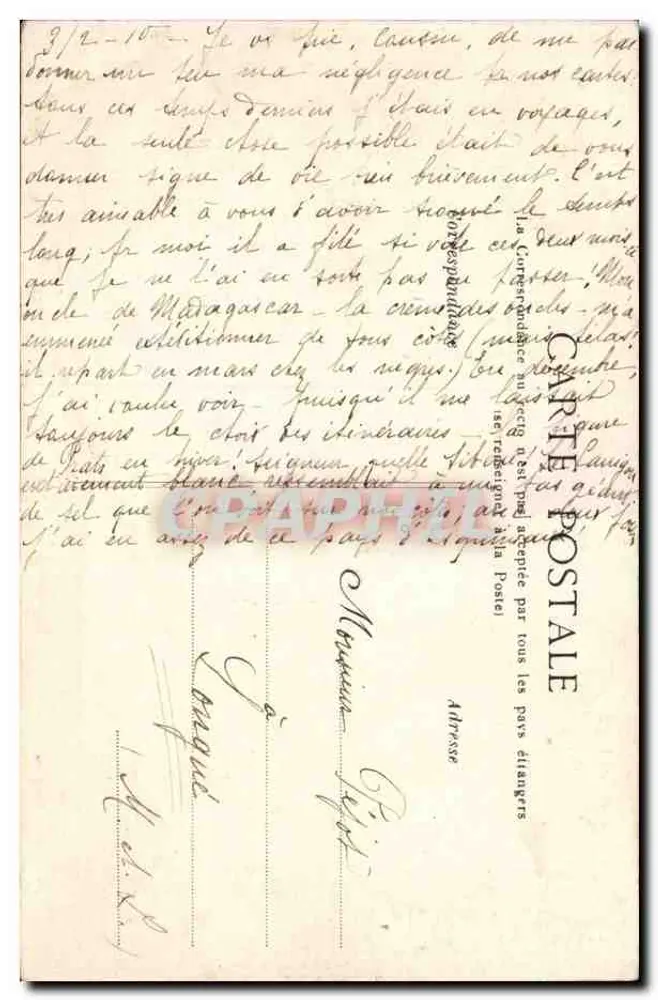 Carcassonne im Mittelalter — Unterhaltungsszene — Editions PALAU Frères, Carcassonne - Rückseite