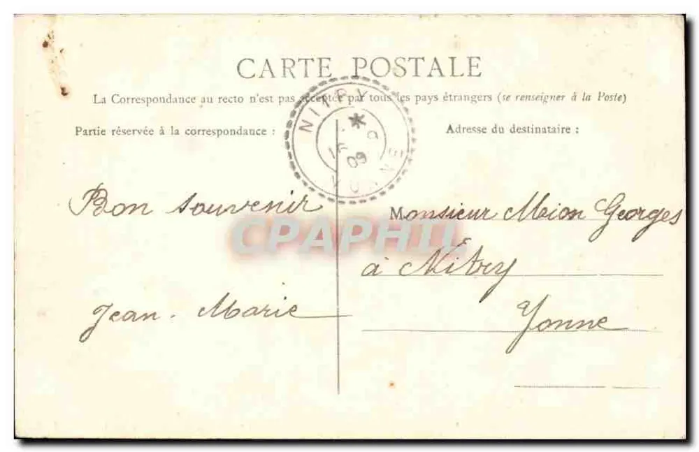 Reims — Catedral — Pequeño Portal — editor Nitry, n°88 - Reverso