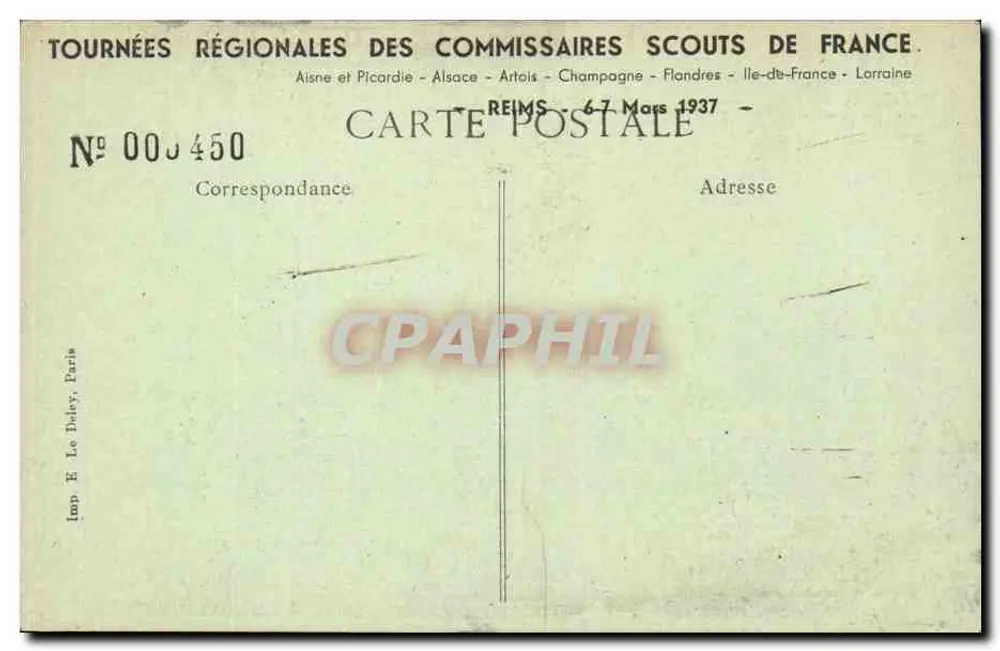 Reims — Estátua de Joana d'Arc — E. Le Daley, n°49 - Verso