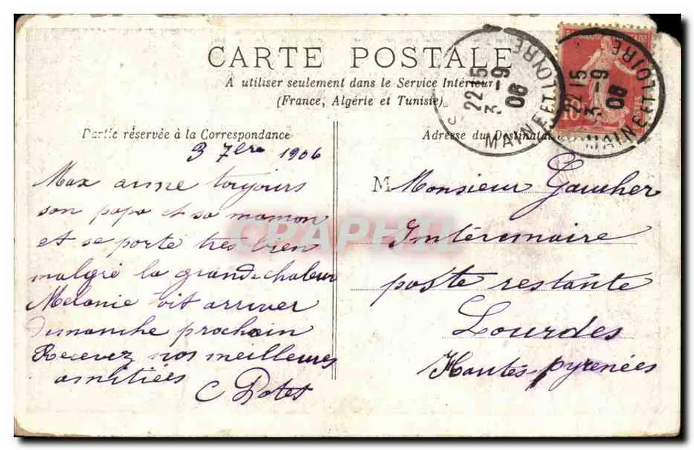 Zwei Kinder unter einem Schirm — PROMENADE — P.W. PARIS - Rückseite