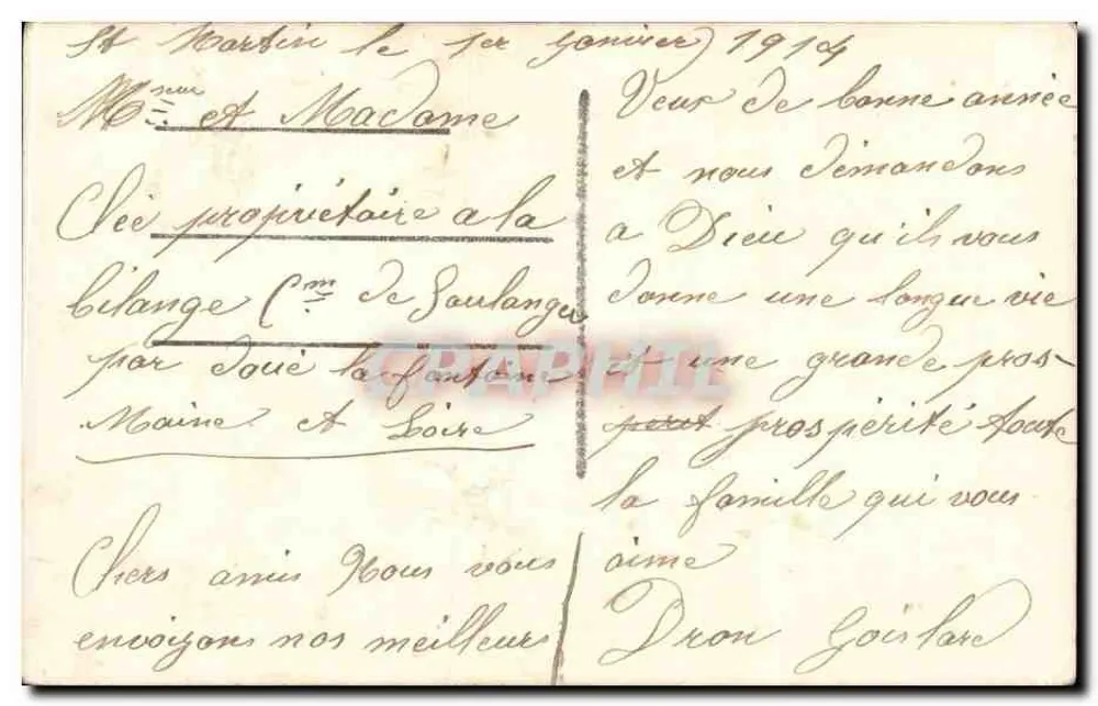 Kleine Mädchen mit einem Schild 'Une Pensée' — ASTOR 2294 - Rückseite