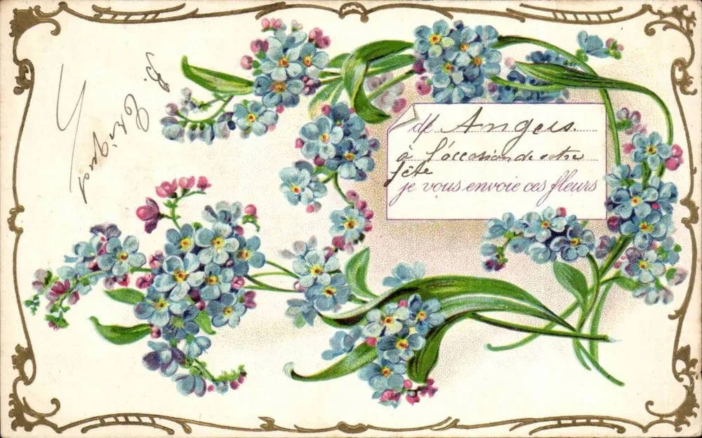 Angelesbloemen — Serie 954 — K.F. Uitgevers, Parijs - Voorkant