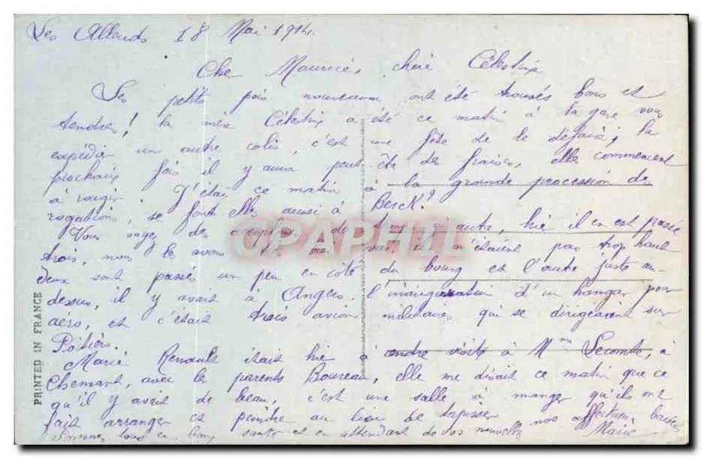 Ansicht der See — Segelboote — Verlag Valtoma, Nr. 487 - Rückseite