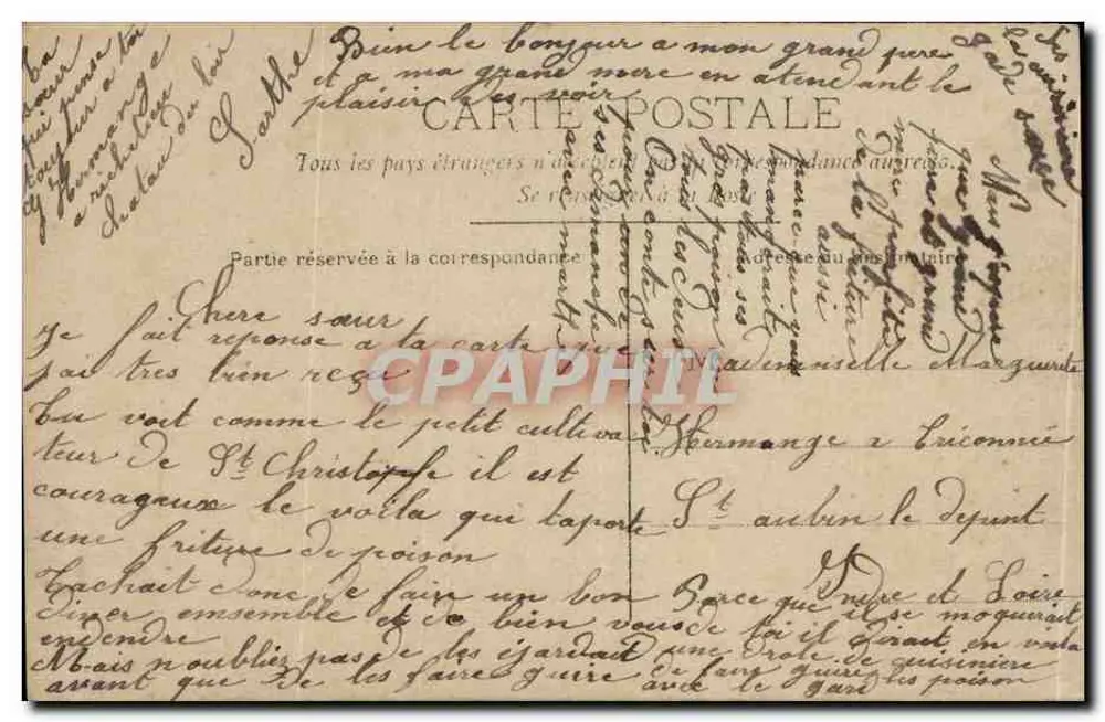 Mann im Anzug mit farbigem Fisch — Studio-Szene — Verlag OMCLE, Nr. 512 - Rückseite