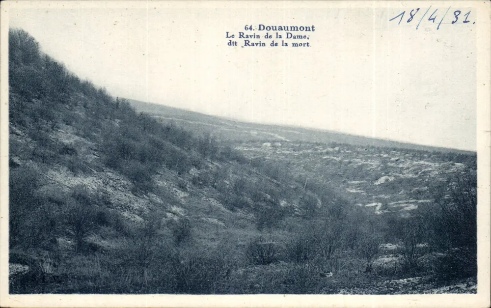 Douaumont — Der Schlucht der Dame, genannt Schlucht des Todes — n° 64 - Vorderseite