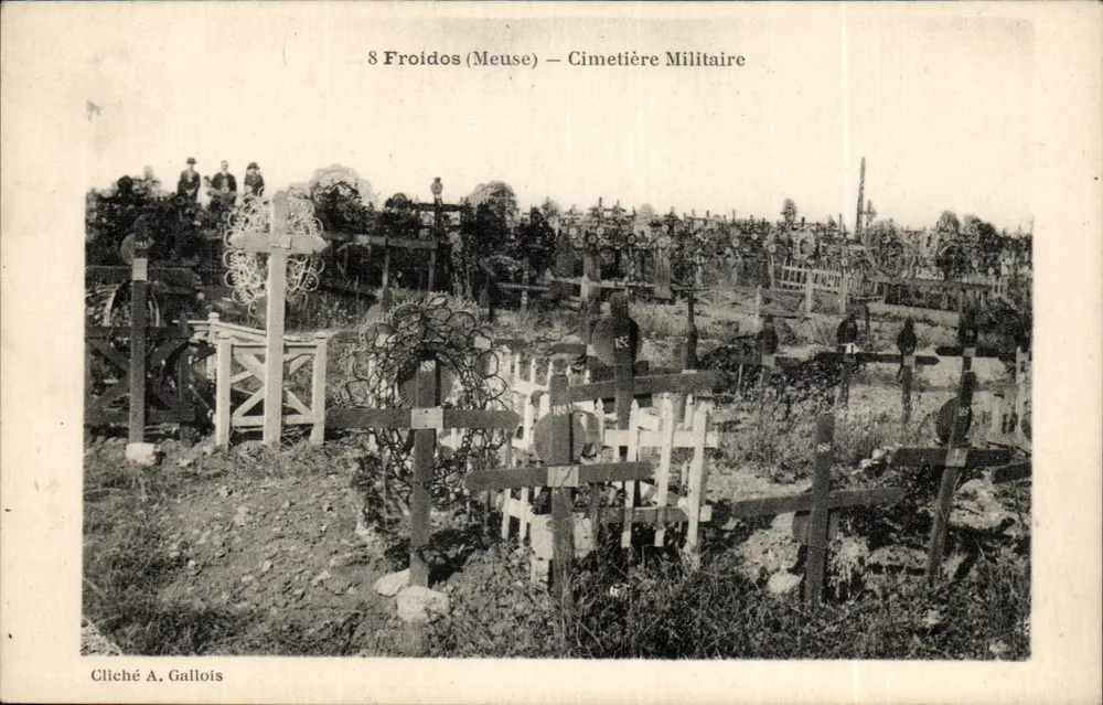 Froidos (Meuse) — Cemitério Militar — Cliché A. Gallois - Frente