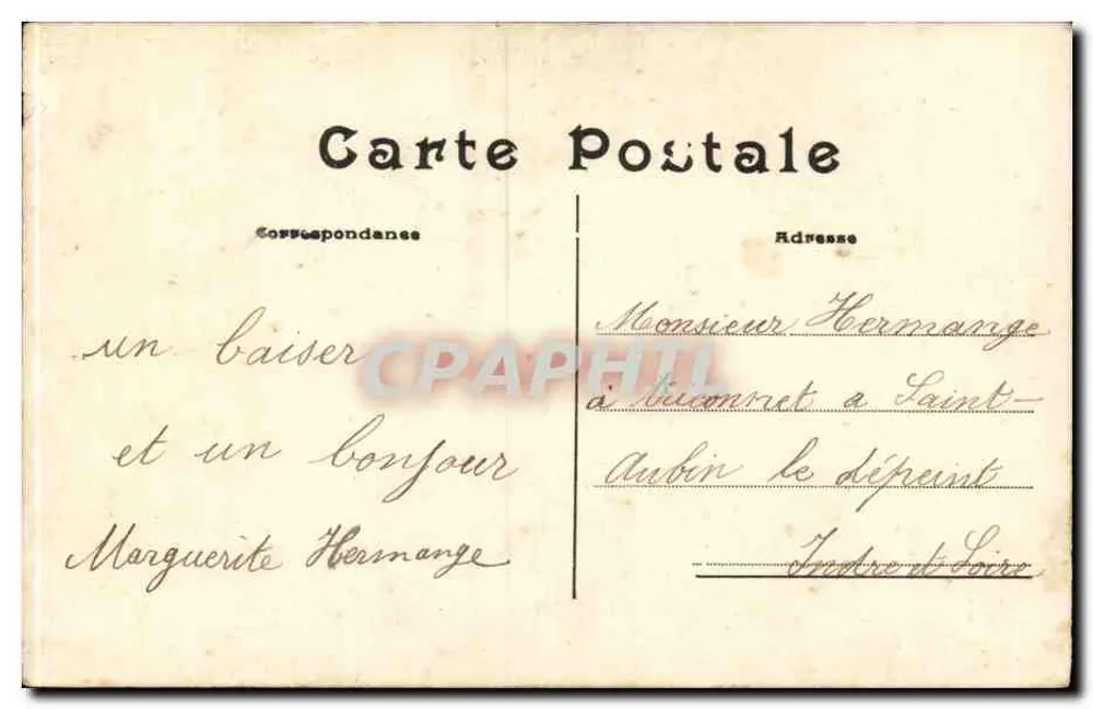 Frau im Turquoise-Kleid — mit Blumenstrauß und 'Guten Geburtstag'-Schild — Verlag G. LEBRE PHOTO, Nr. 2166 - Rückseite
