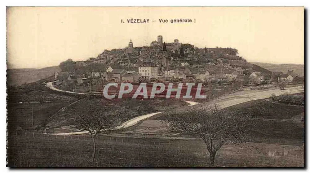 Vézelay — Vista geral — Editor não identificado, número de série não visível - Frente