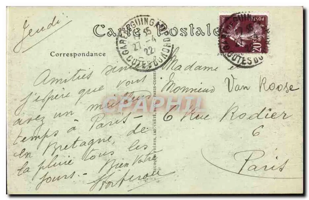Morlaix — Place Thiers, der Kiosk und der Viadukt — NDHOT - Rückseite