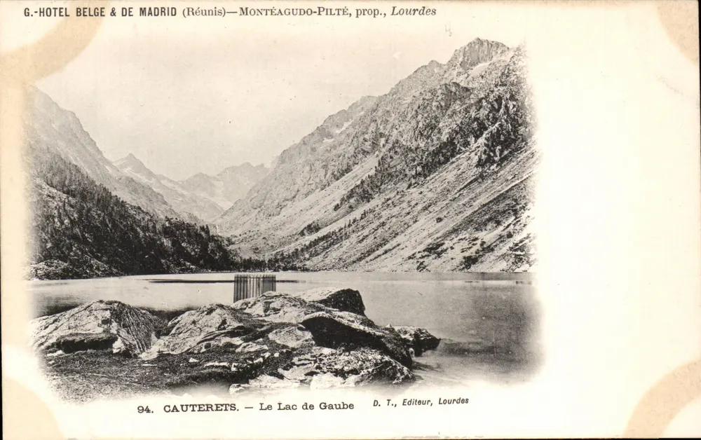 Cauterets — Het meer van Gaube — D. T., Uitgever, Lourdes - Voorkant