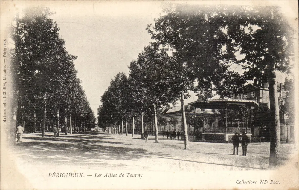 Périgueux — As Alées de Tourny — Delbos, Livreiro, Périgueux - Frente