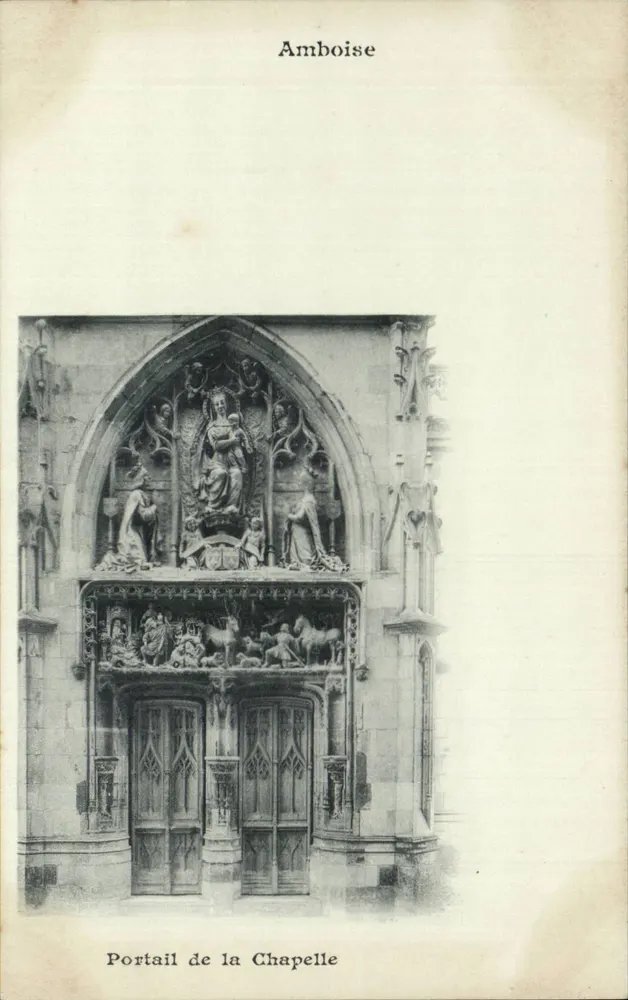 Amboise — Portal da Capela — editor desconhecido, número de série não visível - Frente