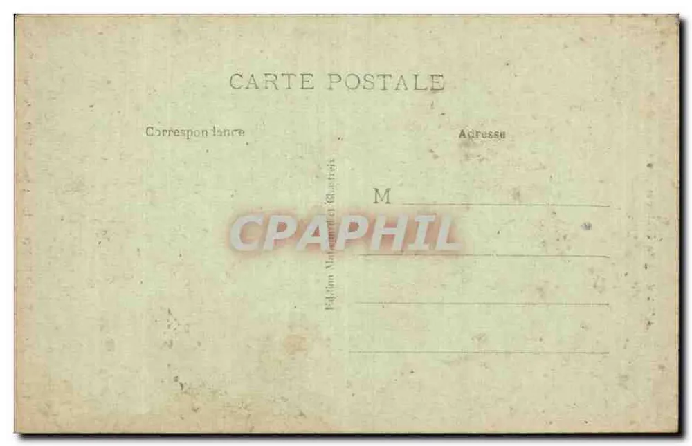 Clermont-Ferrand — A Estátua de N.-D.-du Port — M. G. — Edição M. T. - Verso