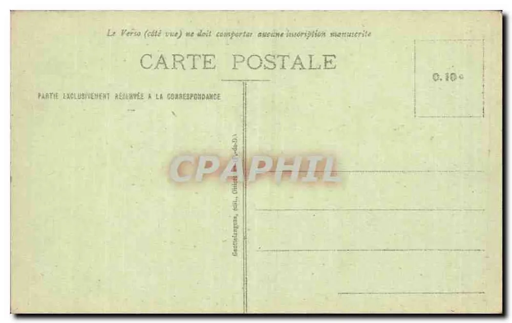 Clermont-Ferrand — Blick auf Jaude und die Kathedrale — G. D'O. n°1110 - Rückseite