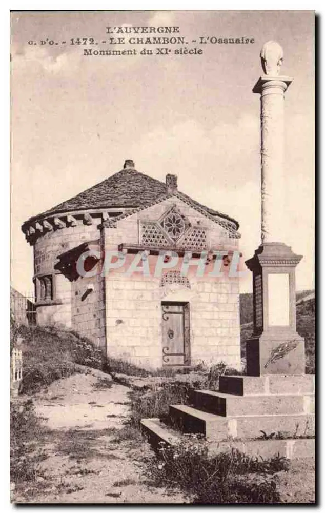 Auvergne - Le Chambon - Das Ossarium, Monument des 11. Jahrhunderts - Vorderseite