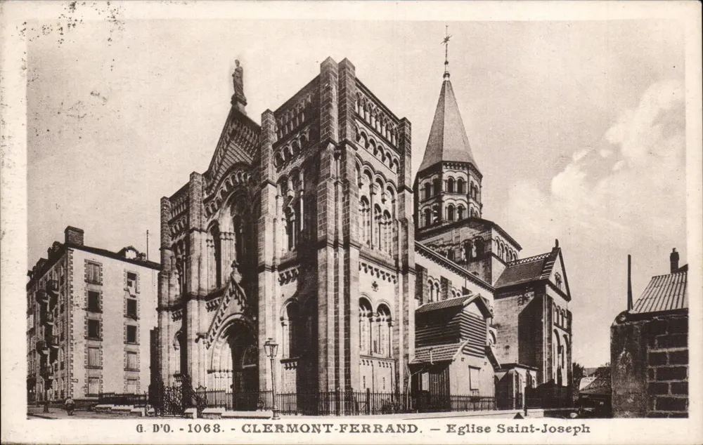 Clermont-Ferrand — Igreja de São José — G. D'O. - 1068 - Frente