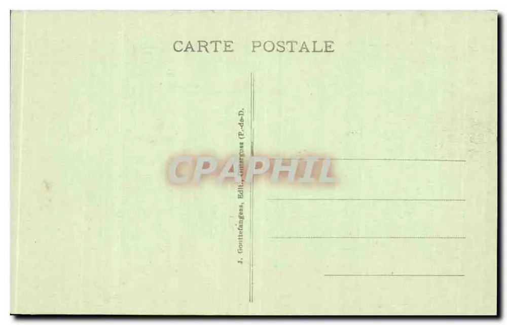 Interior da Catedral — Clermont-Ferrand — G. D'O. - 373 - Verso