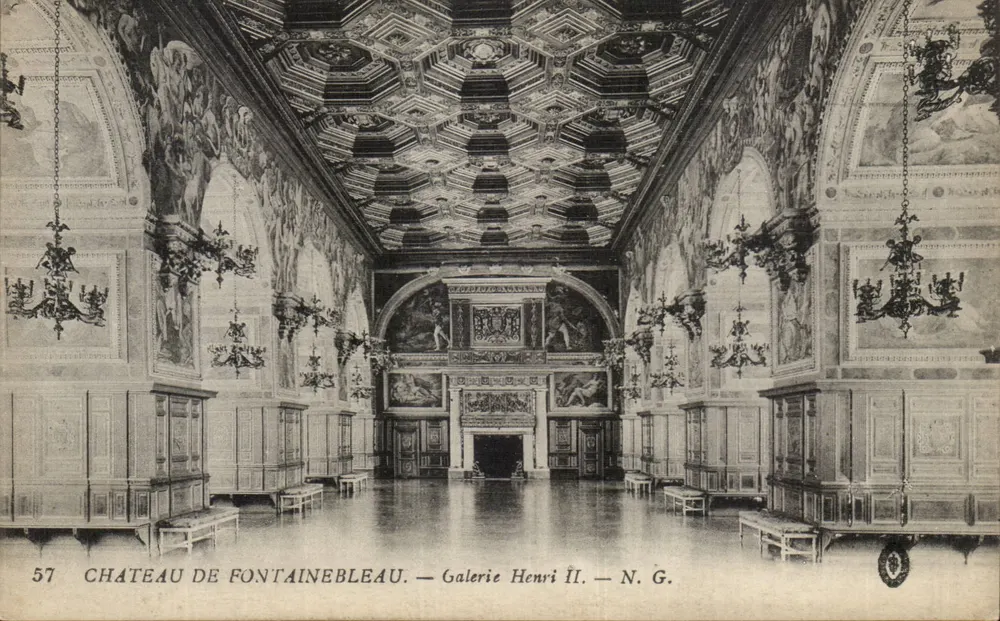 Schloss Fontainebleau — Galerie Henri II — N. G. - Vorderseite