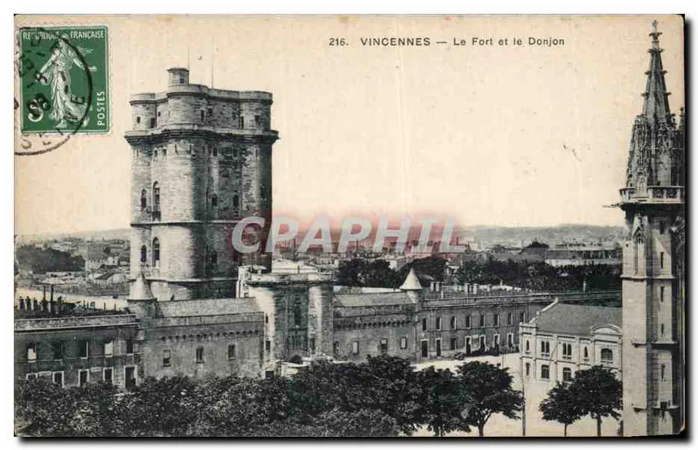 Vincennes — O Forte e o Donjon - Frente