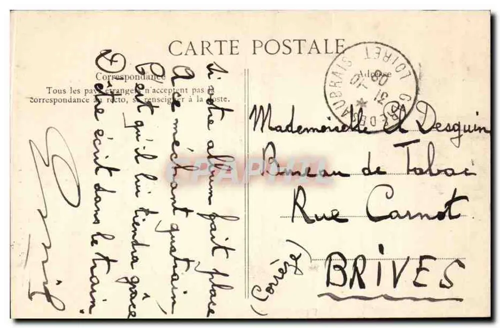 Orléans — Haus von Diane de Poitiers — J. Ladde, Verlag, Orléans - Rückseite
